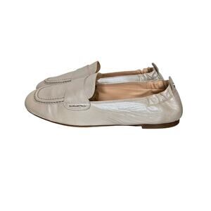 Agl Cream Leather Loafers